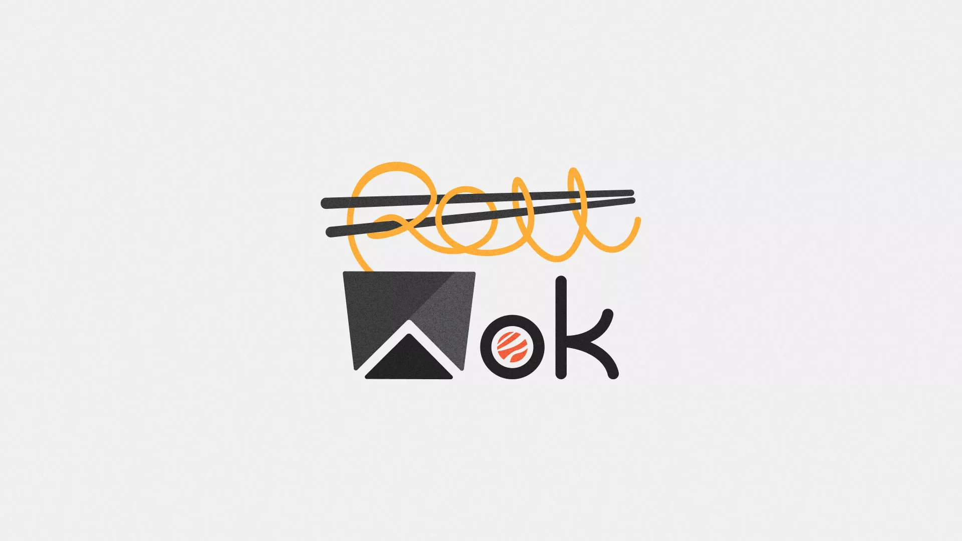 Разработка логотипа в Котово для суши-бара «Roll Wok Club» Разработка логотипа в Котово для суши-бара «Roll Wok Club»